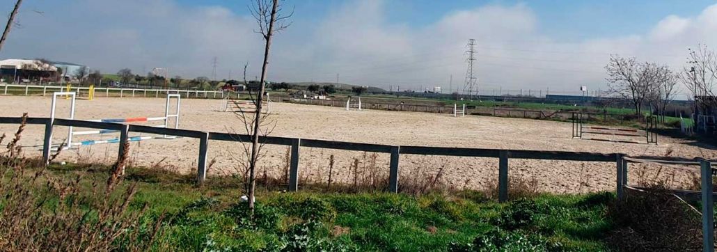 Pista de doma de Hípica Getafe